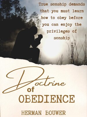 cover image of Doctrine of Obedience